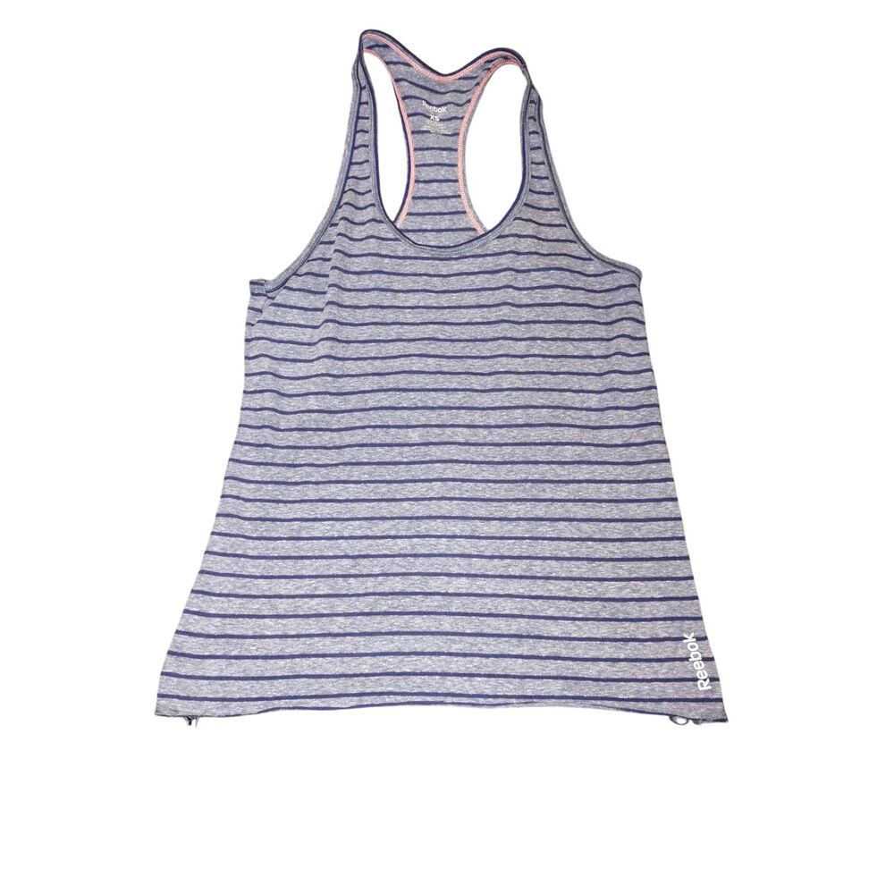 Reebok Womens Tank XS Blue and Grey(stitching flaw see‎ photos) Activewear